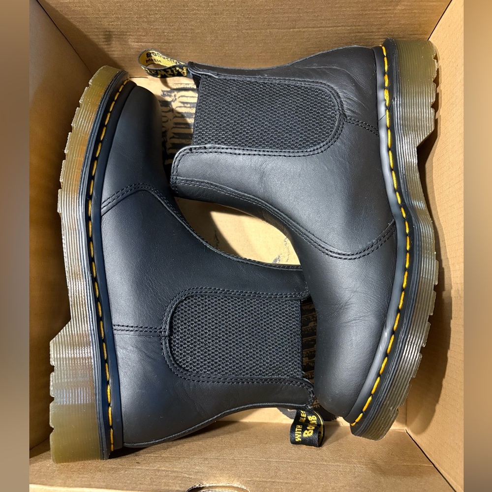 Dr. Martens Black Nappa Boots - Picture 3 of 8